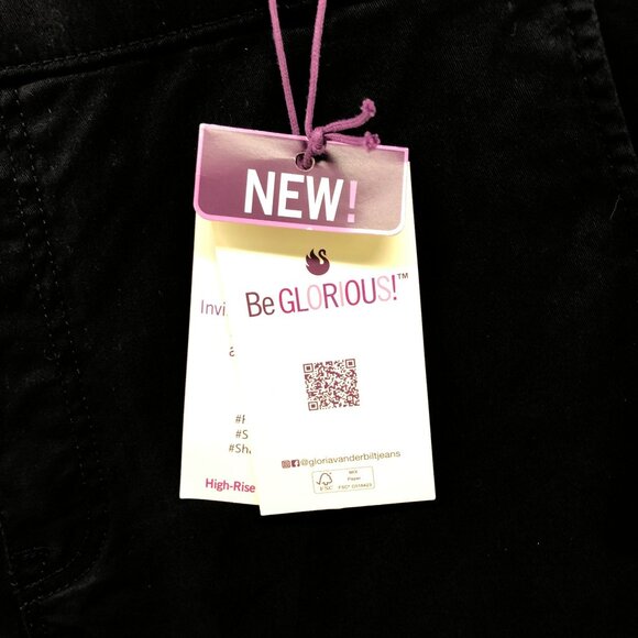 NWT Gloria Vanderbilt High Rise Wide Leg Crop Jean Size 14 Shape Effect Blue - Picture 5 of 13